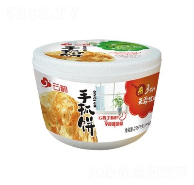 云鶴桶裝手抓餅蔥香味110g