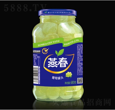 燕春葡萄罐頭680g