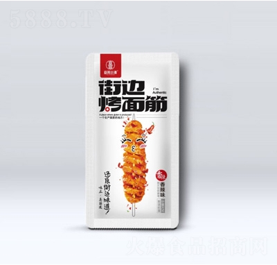慈周小鎮(zhèn)街邊烤面筋香辣味散稱