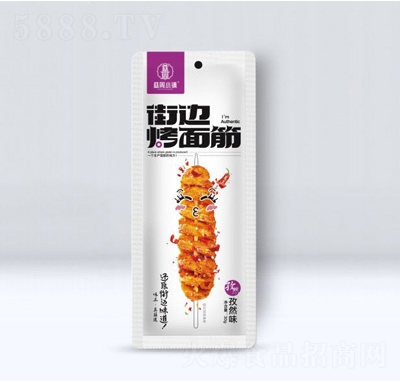 慈周小鎮(zhèn)街邊烤面筋孜然味30克