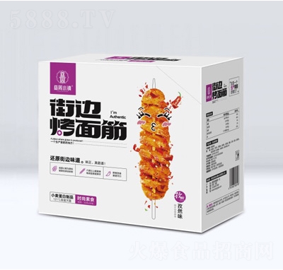 慈周小鎮(zhèn)街邊烤面筋孜然味30克X30包