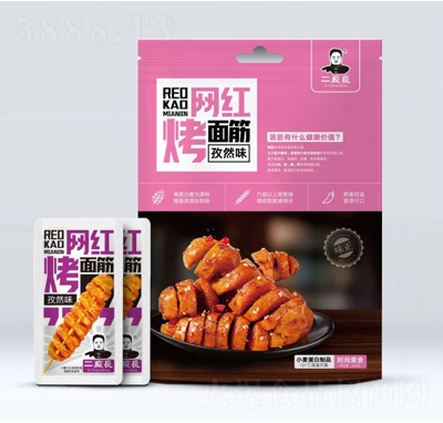 二廠長(zhǎng)網(wǎng)紅烤面筋孜然味248克