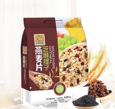 雙捷金雀芝麻提子燕麥片638g