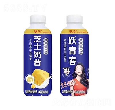 華沃原味果粒芝士奶昔乳酸菌飲品520ml