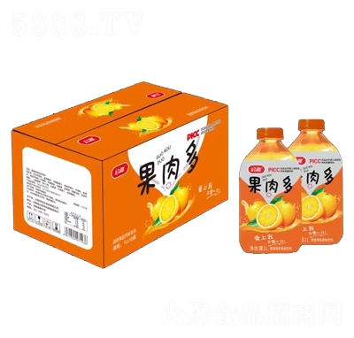 啟趣果肉多橙子果粒風(fēng)味飲料