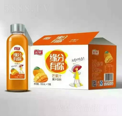 宋樂(lè)芒果汁果汁飲料350mlX15瓶