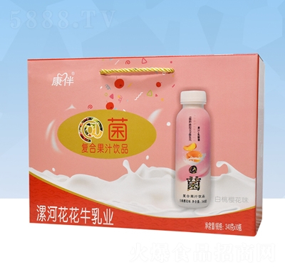 康伴@菌復(fù)合果汁飲品白桃櫻花味