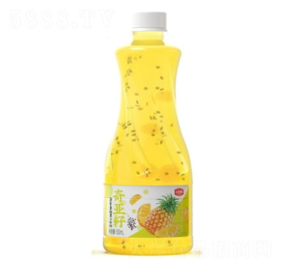 京智源奇亞籽菠蘿果粒果汁飲料500ml