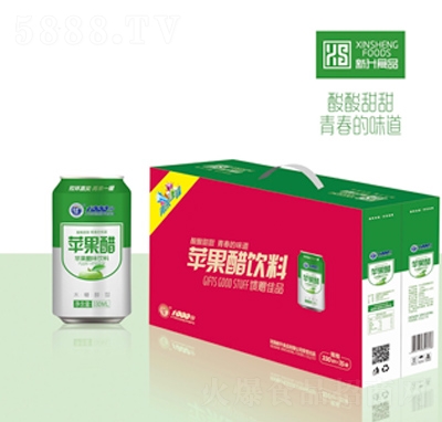 仟分330易拉罐蘋果醋