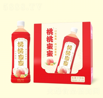 桃桃蜜蜜桃汁飲料1.25L×6瓶