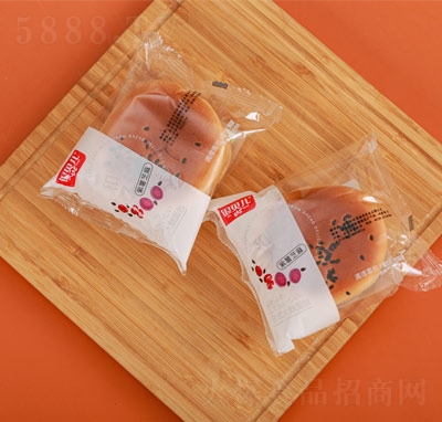 銀貝兒清真紫薯芝麻調(diào)理面包散裝