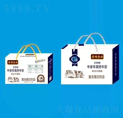 馨暢無蔗糖中老年高鈣牛奶復(fù)合蛋白飲品