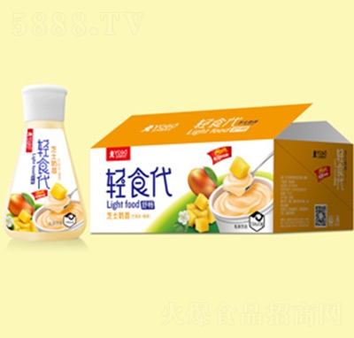 輕食代芝士奶昔芒果+椰果乳味飲品350ml×15瓶