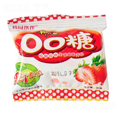 校園伙伴草莓味開心QQ糖