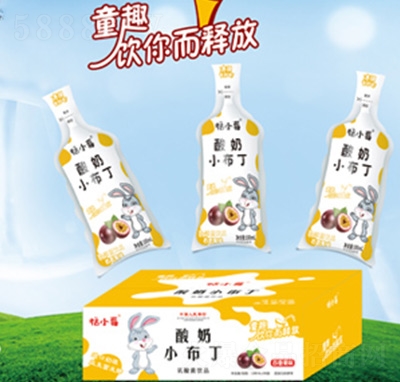 恬小莓酸奶小布丁乳酸菌飲品百香果味100ml×30袋