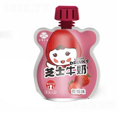和信樂園芝士牛奶草莓味65克