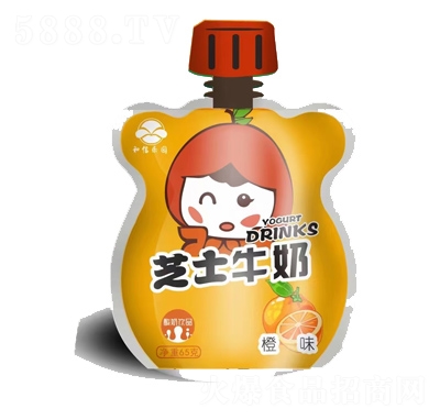和信樂園芝士牛奶橙味65克