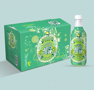 外星客超凡汽彈青蘋(píng)果風(fēng)味飲料含氣型500mlX15瓶招商代理