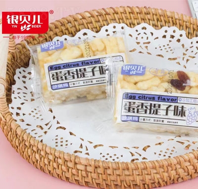 銀貝兒蛋香提子味沙琪瑪休閑零食