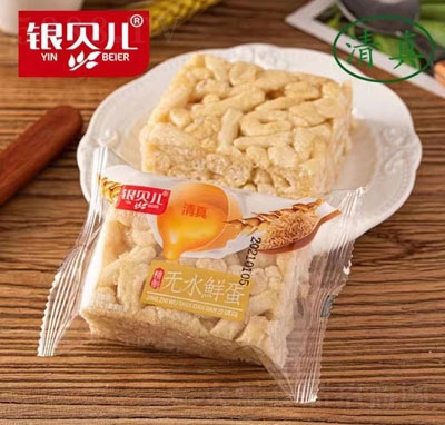 銀貝兒無水鮮蛋沙琪瑪休閑零食