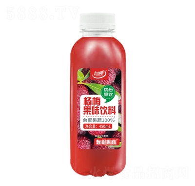 臺(tái)椰果蔬楊梅果味飲料450ml