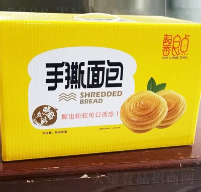 馨良點手撕面包早餐休閑食品禮盒招商代理