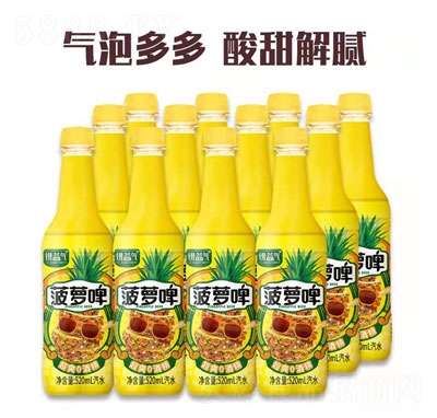 講益氣菠蘿啤汽水520ml
