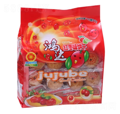 鴻達(dá)紅棗味酥性餅干400g