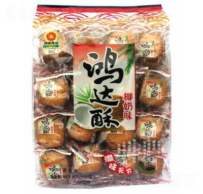 鴻達(dá)鴻達(dá)酥性餅干（椰奶味）