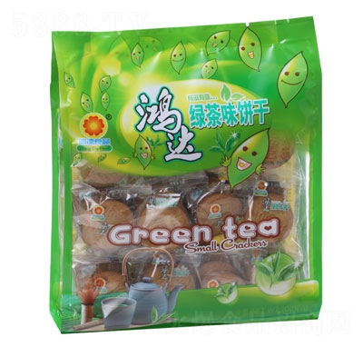 鴻達(dá)綠茶味酥性餅干200g