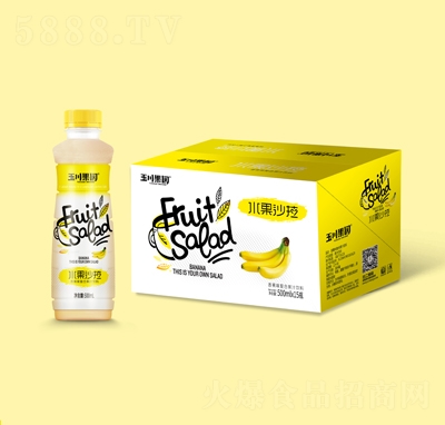 玉川果園水果沙拉香蕉味復合果汁飲料500ml×15瓶