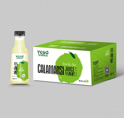 玉川果先生小青檸果汁飲料450ml×15瓶