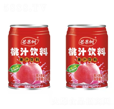芒果樹桃汁飲料易拉罐果汁餐飲果汁