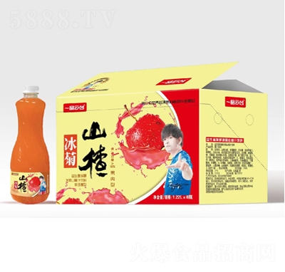 一品云臺(tái)冰菊山楂汁飲料益生菌發(fā)酵1.22升X8瓶