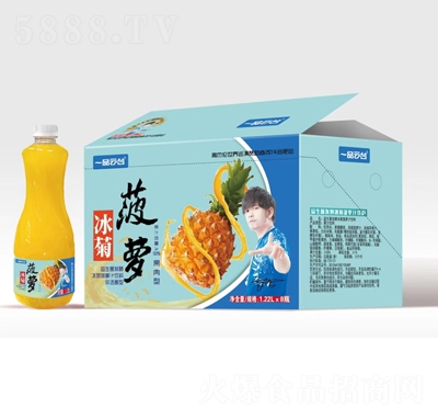 一品云臺(tái)冰菊菠蘿汁飲料益生菌發(fā)酵1.22升X8瓶