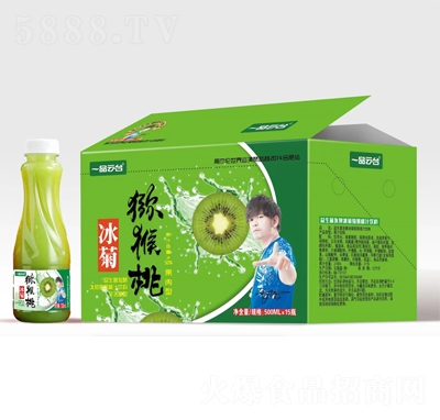 一品云臺(tái)益生菌發(fā)酵冰菊獼猴桃汁飲料500mlX15瓶
