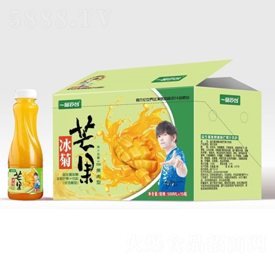 一品云臺(tái)益生菌發(fā)酵冰菊芒果汁飲料500mlX15瓶