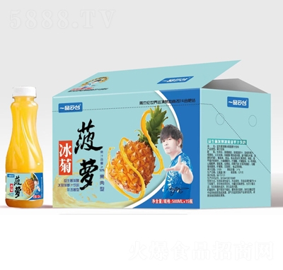 一品云臺(tái)益生菌發(fā)酵冰菊菠蘿汁飲料500mlX15瓶