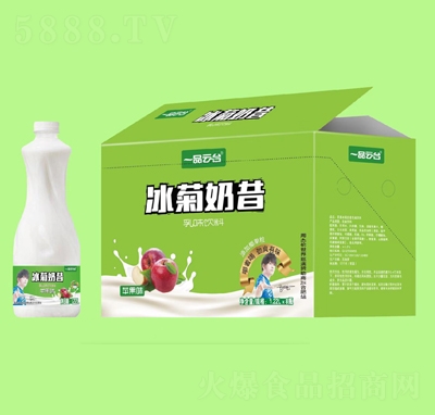 一品云臺(tái)冰菊奶昔蘋(píng)果味乳味飲料1.22升X8瓶