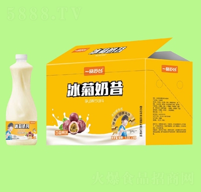 一品云臺(tái)冰菊奶昔百香果味乳味飲料1.22升X8瓶