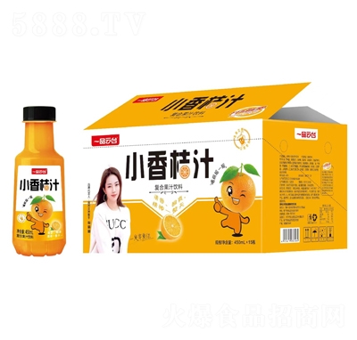 一品云臺(tái)小香桔汁復(fù)合果汁飲料450mlX15瓶