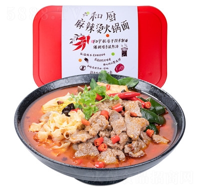 和廚麻辣燙火鍋面FD凍干面川味麻辣燙網(wǎng)紅方便面速食懶人小火鍋