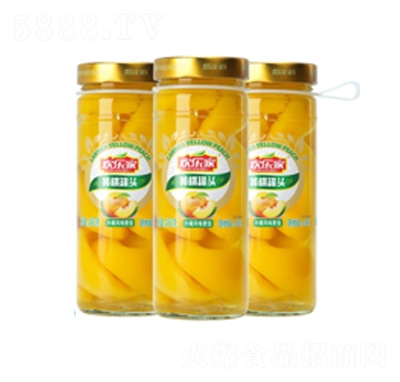 歡樂(lè)家黃桃罐頭460克