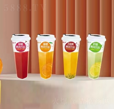 白小樂杯裝果汁飲料果肉飲料630ml招商代理商超貨源