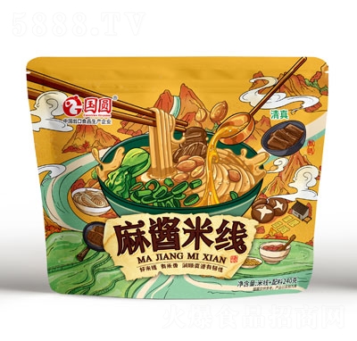 國(guó)圓麻醬米線方便速食食品招商代理