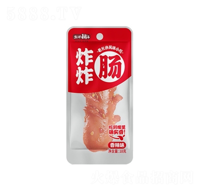 鹽津鋪子炸炸腸香辣味18克稱重計量休閑食品招商