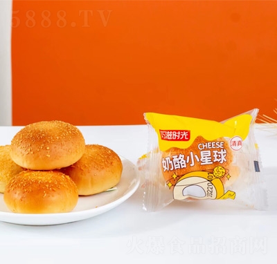 巧滋時光清真面包招商代理奶酪小星球散裝