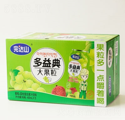 完達山多益典葡萄+荔枝復(fù)合果汁飲料果粒果汁