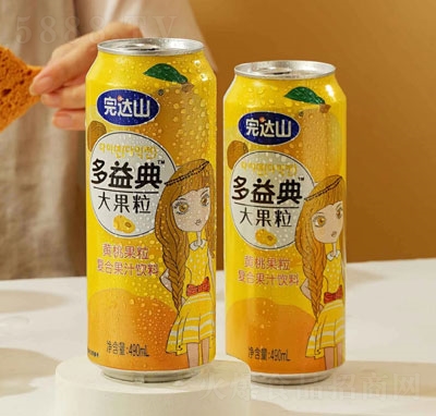 完達山多益典黃桃果粒復(fù)合果汁飲料