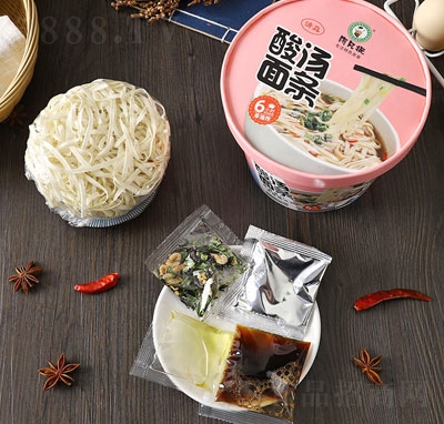 阿凡提酸湯面條方便速食食品